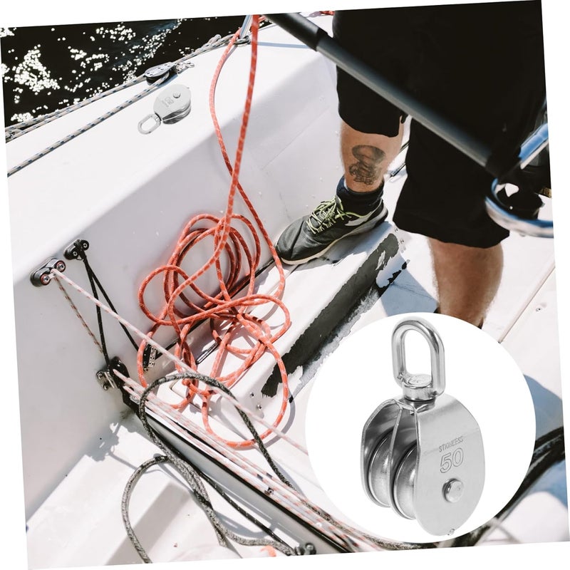 Heavy Duty Silent Double Pulley Wheel For Track And Ceiling Mount System - Image 3